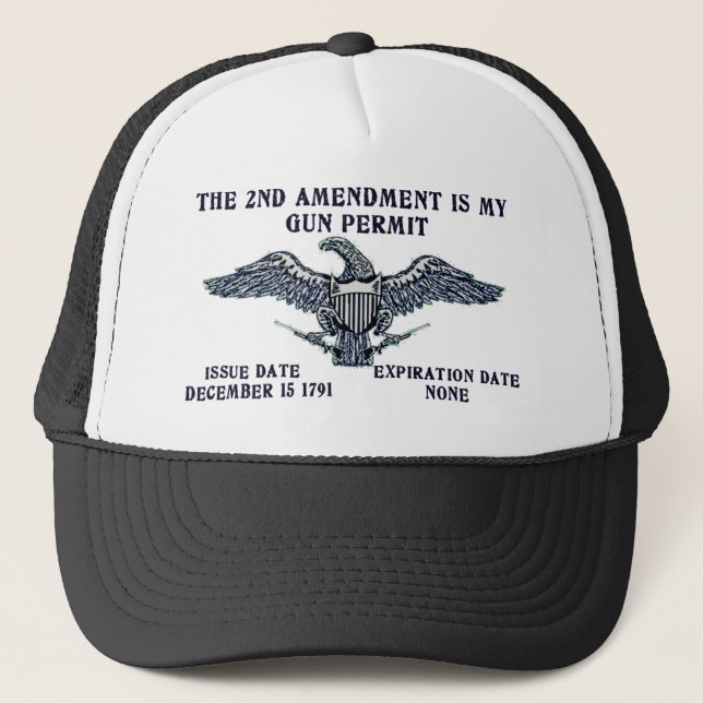 2ND AMENDMENT GUN PERMIT.png Trucker Hat (Front)