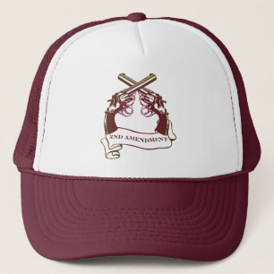 2ND AMENDMENT GUN RIGHTS TRUCKER HAT