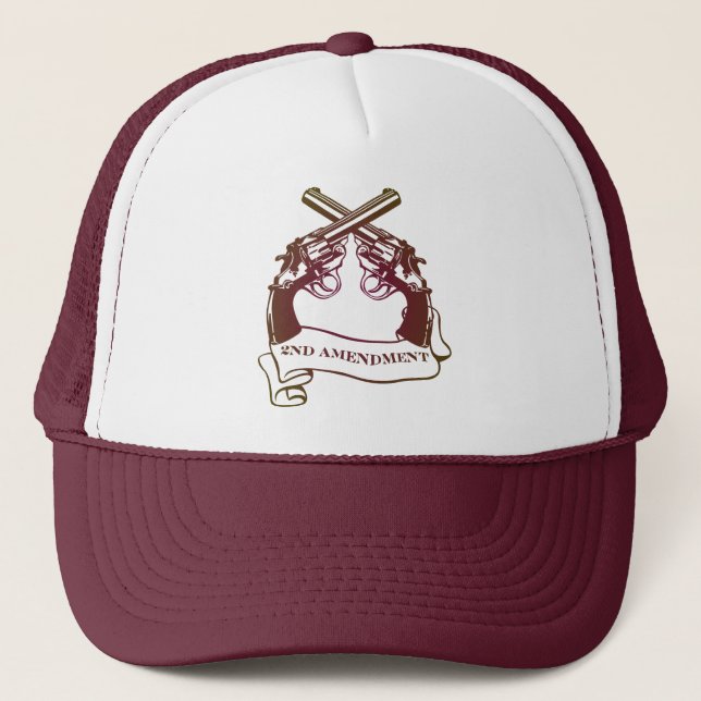 2ND AMENDMENT GUN RIGHTS TRUCKER HAT (Front)