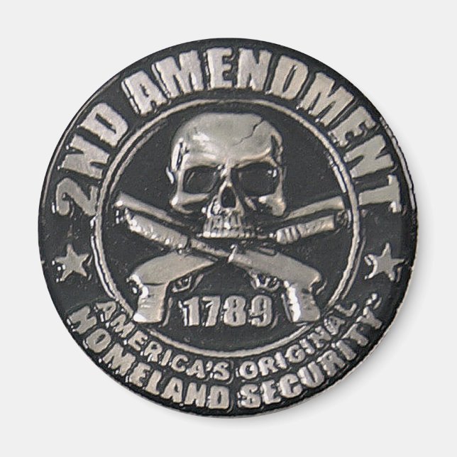 2nd Amendment Medal Magnet (Front)