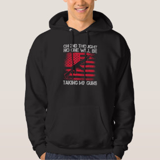 2nd Amendment No One Will Be Taking My Guns Gun Ow Hoodie