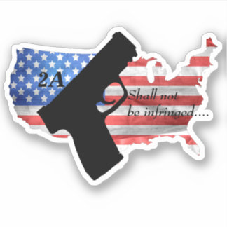 2nd Amendment Shall Not Be Infringed Pistol Flag