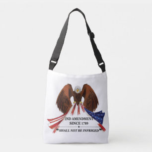 2nd Amendment Throw Pillow Crossbody Bag