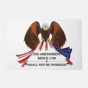 2nd Amendment  Throw Pillow Doormat
