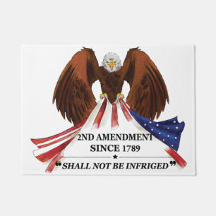 2nd Amendment  Throw Pillow Doormat