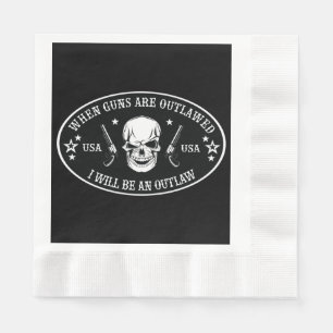 2nd Amendment Throw Pillow Napkin