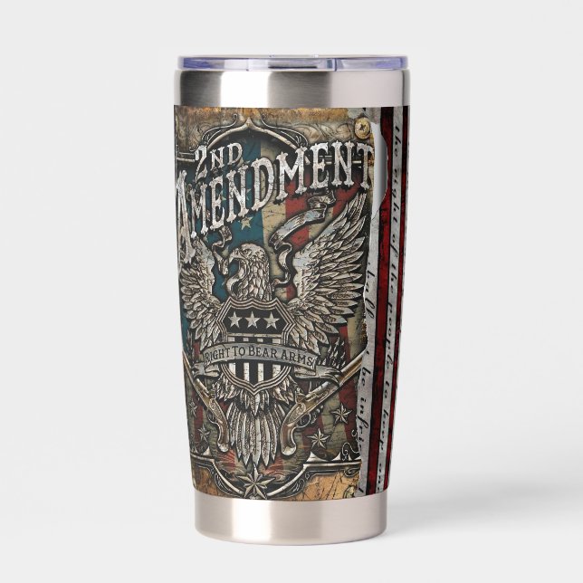 2nd Amendment Water Bottle Insulated Tumbler (Front)
