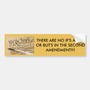 2ND AMENDMENT "WE THE PEOPLE" BUMPER STICKER