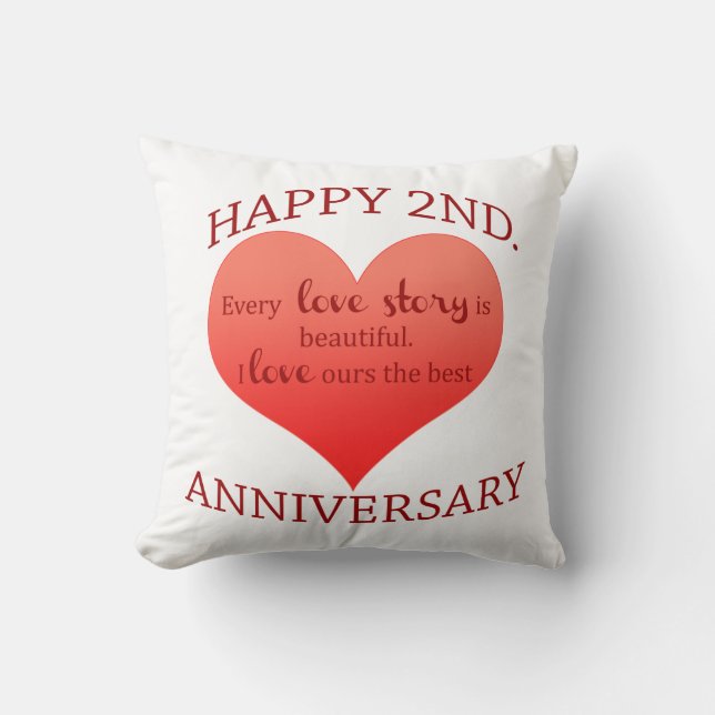 2nd. Anniversary Cushion (Front)