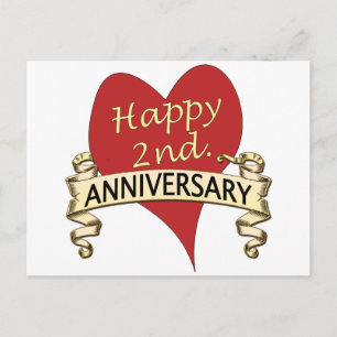 2nd. Anniversary Postcard