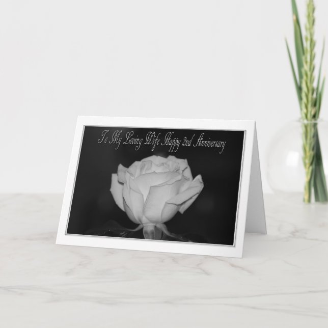2nd Anniversary Wife Card (Front)