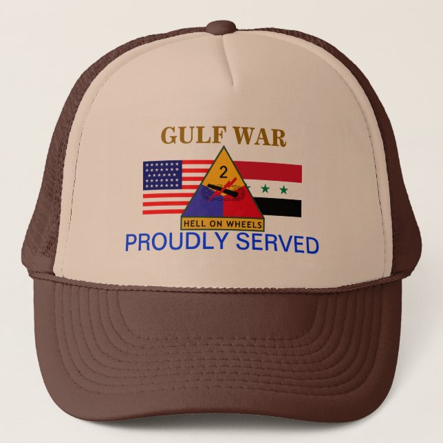 2ND ARMORED DIVISION GULF WAR HAT (Front)
