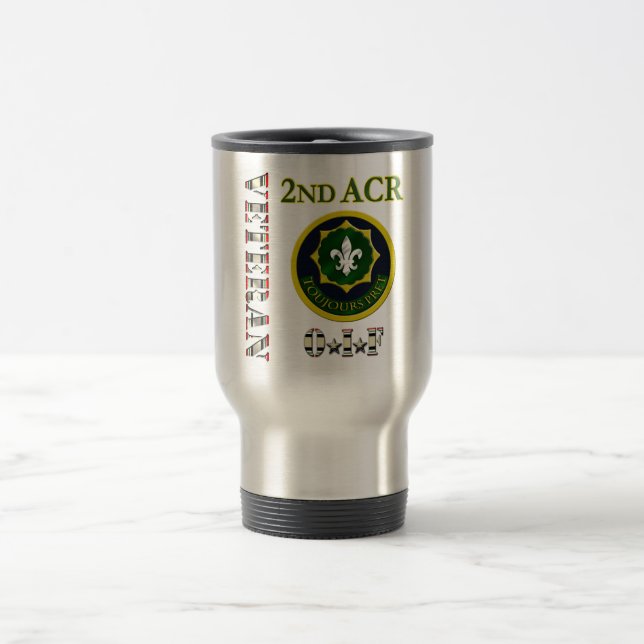2nd Armoured Cavalry OIF Travel Mug (Center)