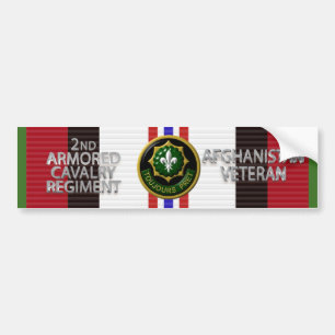 2nd Armoured Cavalry Regiment Afghanistan Veteran Bumper Sticker
