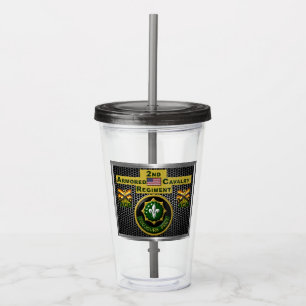 2nd Armoured Cavalry Regiment “Always Ready” Acrylic Tumbler