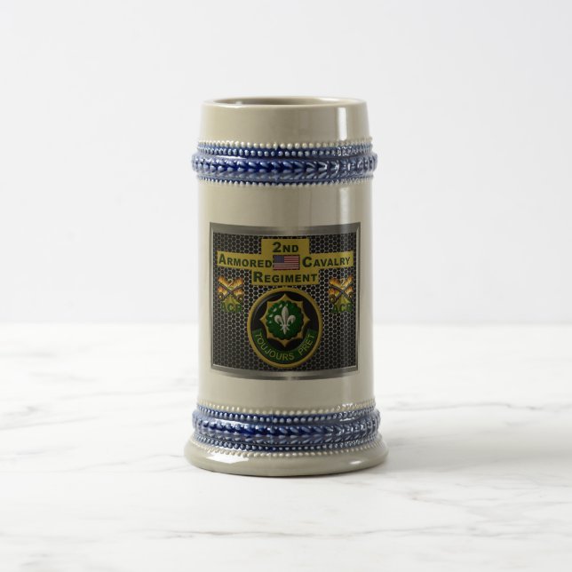 2nd Armoured Cavalry Regiment “Always Ready” Beer Stein (Center)