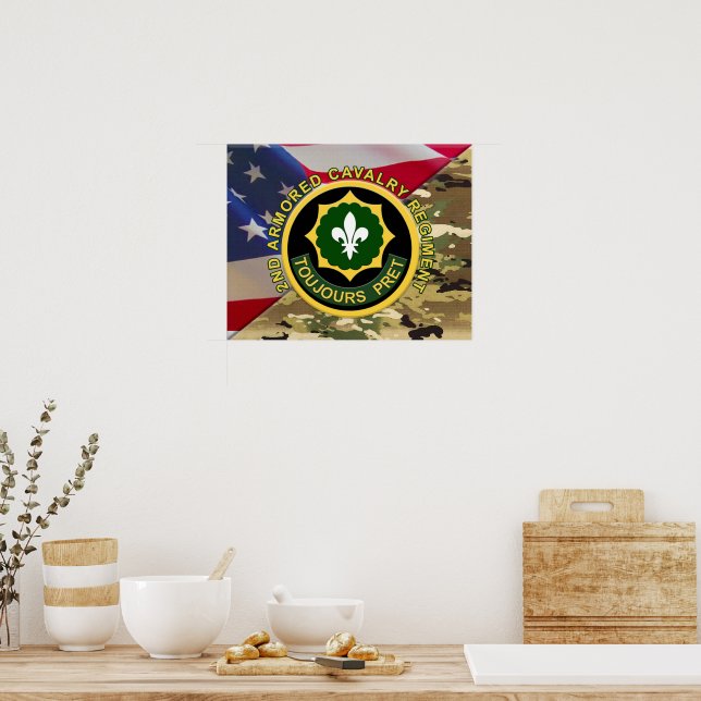 2nd Armoured Cavalry Regiment “Always Ready” Poster (Kitchen)