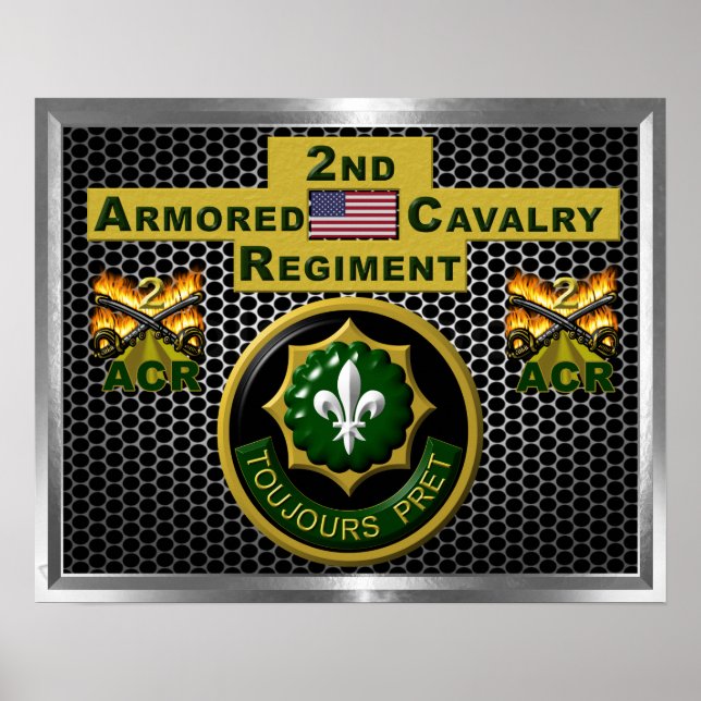 2nd Armoured Cavalry Regiment “Always Ready” Poster (Front)