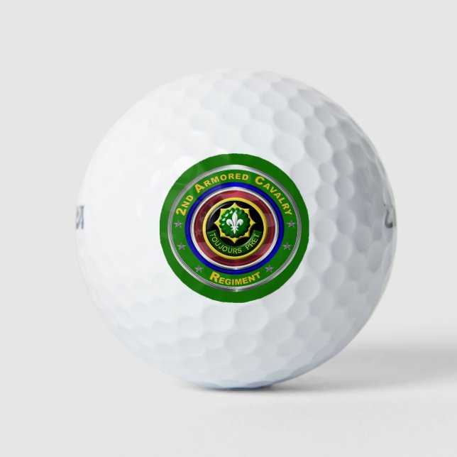 2nd Armoured Cavalry Regiment Golf Balls (Front)