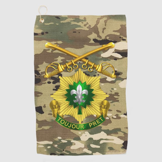 2nd Armoured Cavalry Regiment   Golf Towel (Front)