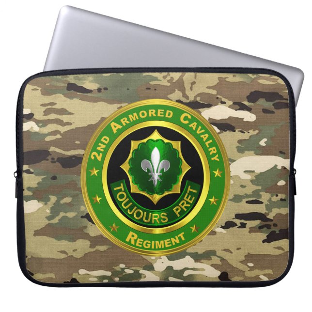 2nd Armoured Cavalry Regiment Laptop Sleeve (Front)