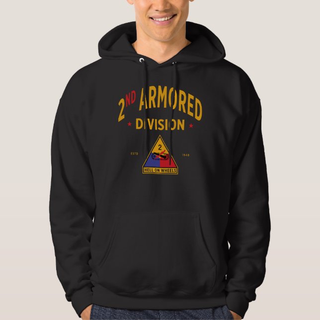 2nd Armoured Division - "Hell on Wheels" Hoodie (Front)