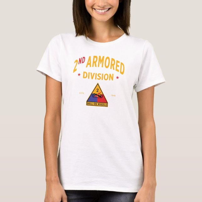 2nd Armoured Division - "Hell on Wheels" Women T-Shirt (Front)