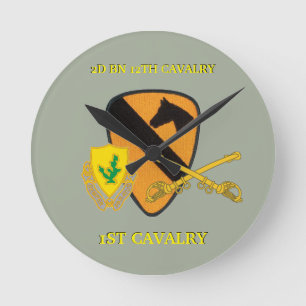 2ND BATTALION 12TH CAVALRY 1ST CAVALRY CLOCK