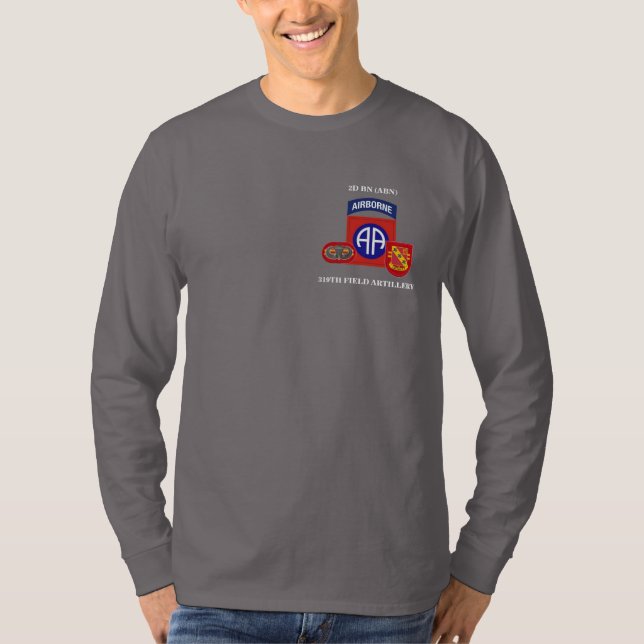 2ND BATTALION 319TH FIELD ARTILLERY L/S T-SHIRT (Front)