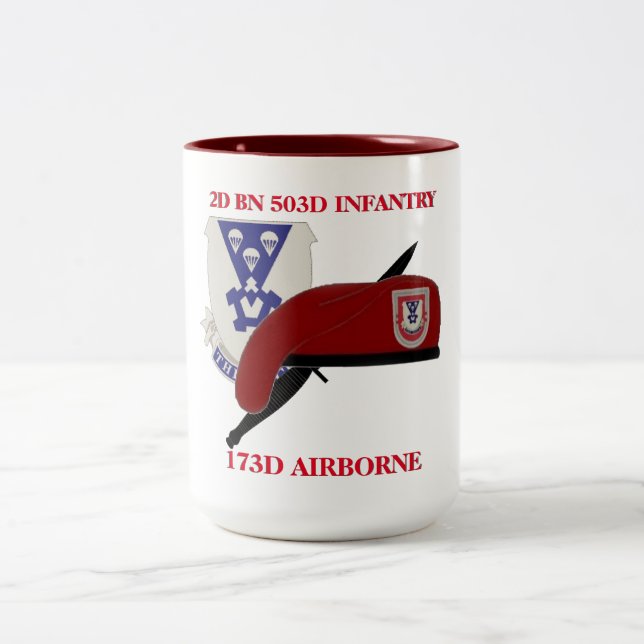 2ND BATTALION 503D INFANTRY 173RD AIRBORNE MUG (Center)