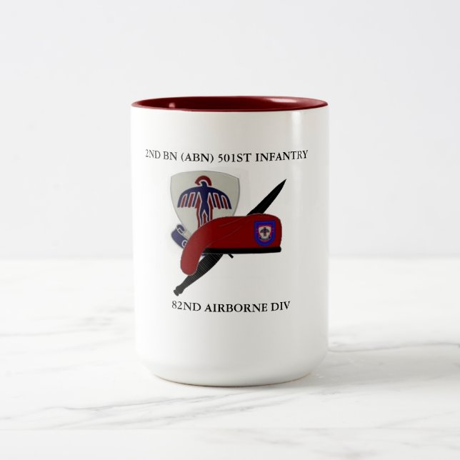 2ND BATTALION (ABN) 501ST INFANTRY MUG (Center)