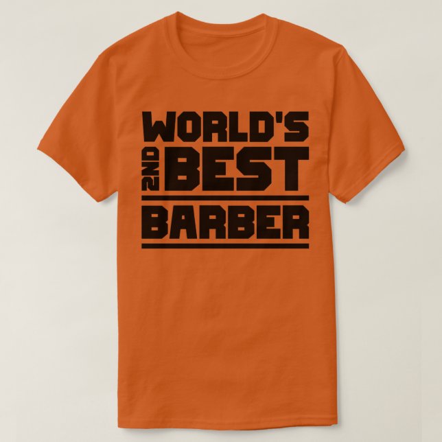 2nd best barber T-Shirt (Design Front)