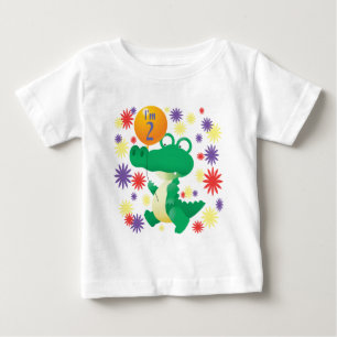 2nd Birthday Alligator Baby T-Shirt