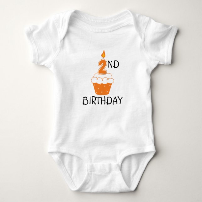2nd Birthday Baby Bodysuit (Front)