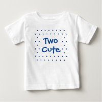 2nd Birthday Baby Boy Two Cute T-shirt