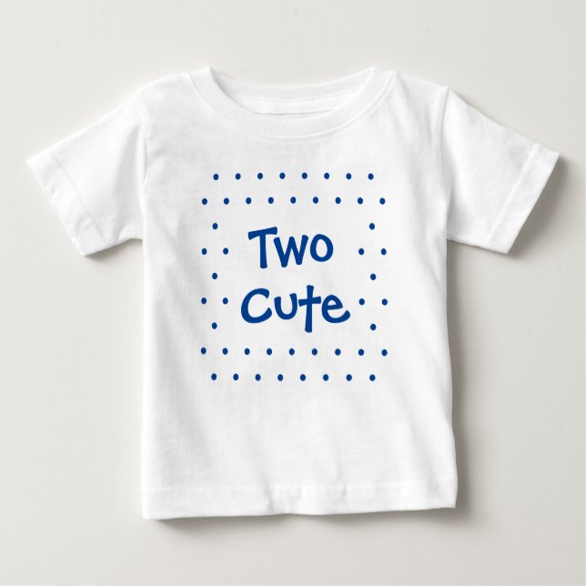 2nd Birthday Baby Boy Two Cute T-shirt (Front)