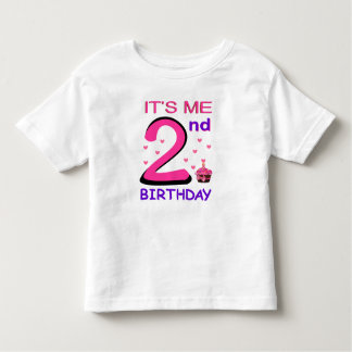 2ND Birthday Baby Tshirt cute pink