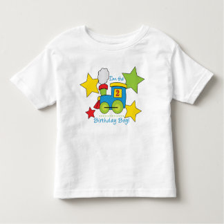 2nd Birthday Boy Train Shirt