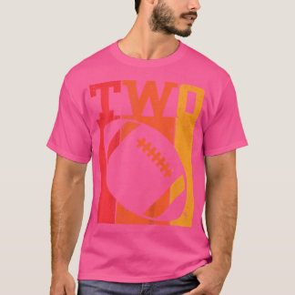 2Nd Birthday Boys 2 Year Old Two Football Sports T-Shirt