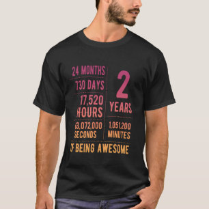 2nd Birthday Boys & Girls Funny 2 Years Old T-Shirt
