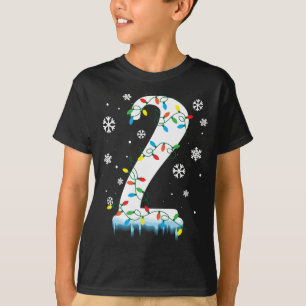 2nd Birthday Christmas snowflake 2 Year Old Kids T-Shirt