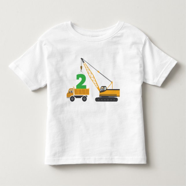 2nd Birthday Construction Tee (Front)