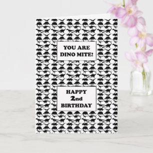 2nd Birthday Dino Mite Card