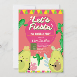 2nd Birthday Fiesta Invitation