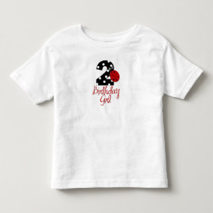 2nd Birthday Girl - Ladybug - 2 Lady Bug Toddler T-Shirt