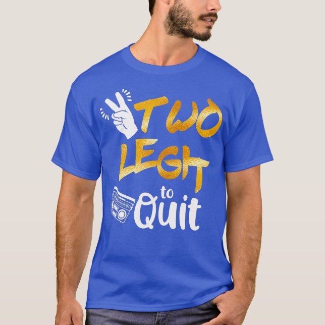 2nd Birthday Hip Hop Theme Two Legit To Quit T-Shirt (Front)