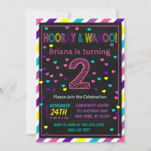 2nd Birthday Invitation for a Girls Birthday Party