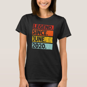 2nd Birthday Legend Since June 2020 2 Years Old T-Shirt