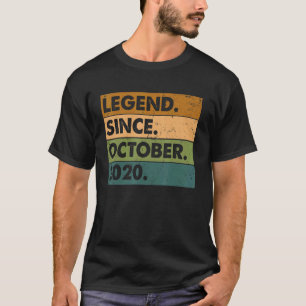 2nd Birthday  Legend Since October 2020 2 Years Ol T-Shirt