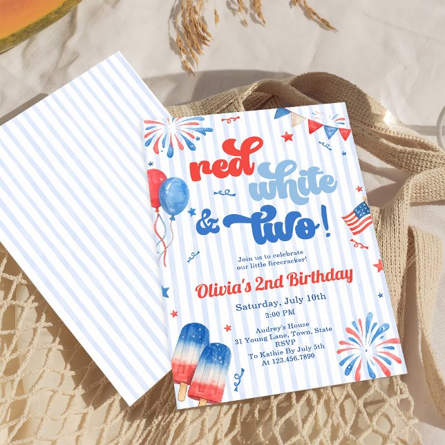 2nd Birthday Party Invitation - 4th of July (Creator Uploaded)